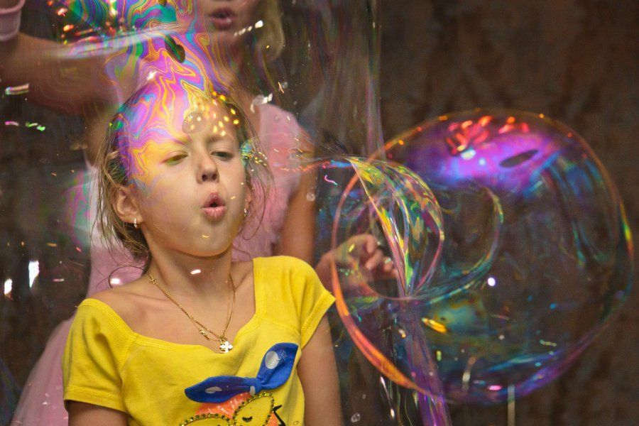 Шоу мыльных пузырей для детей
